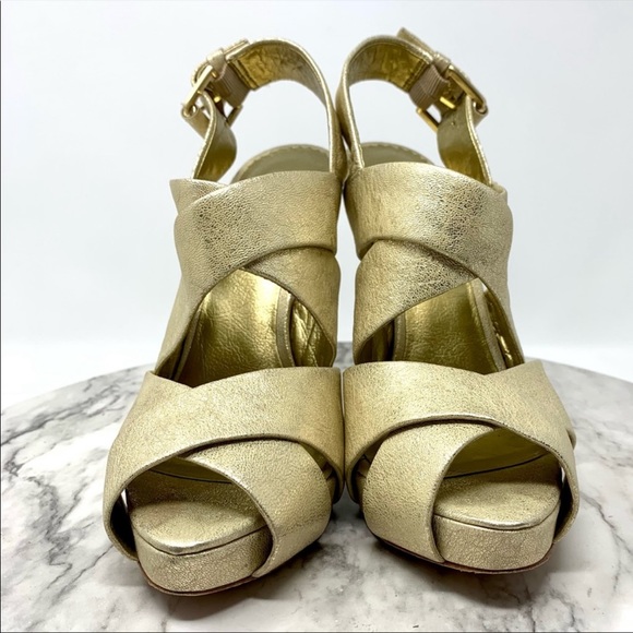 Report Signature Newbury 2 metallic gold pumps 7.5 - Picture 4 of 9